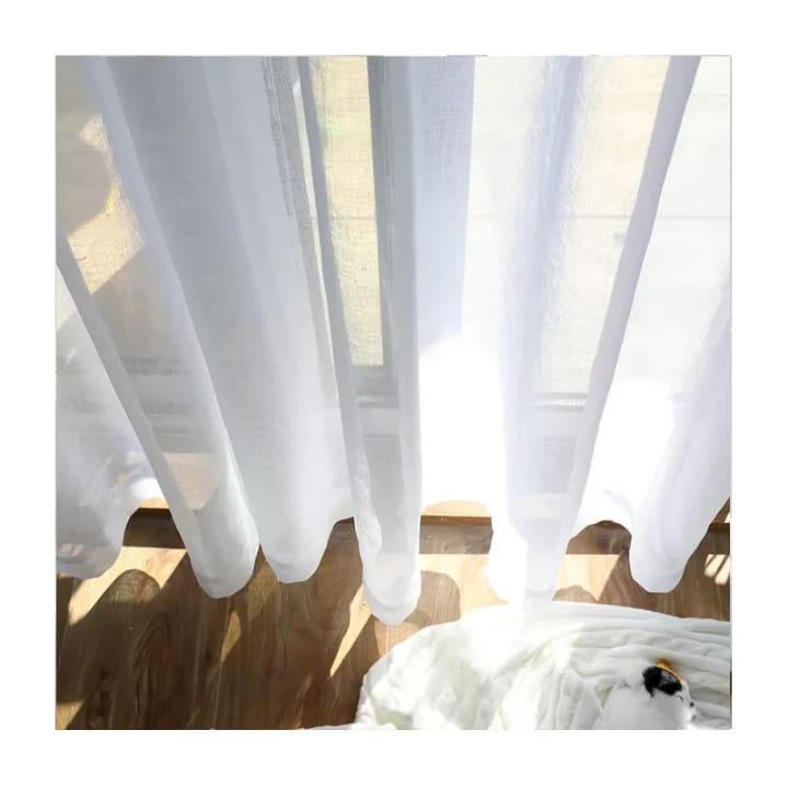 2PCS Cream Blackout Curtains – Heavy Luxury Fabric for Living Room & Bedroom | Ready Made Window & Door Drapes. - 2PCS (2 Curtains, No Sheer/Net).