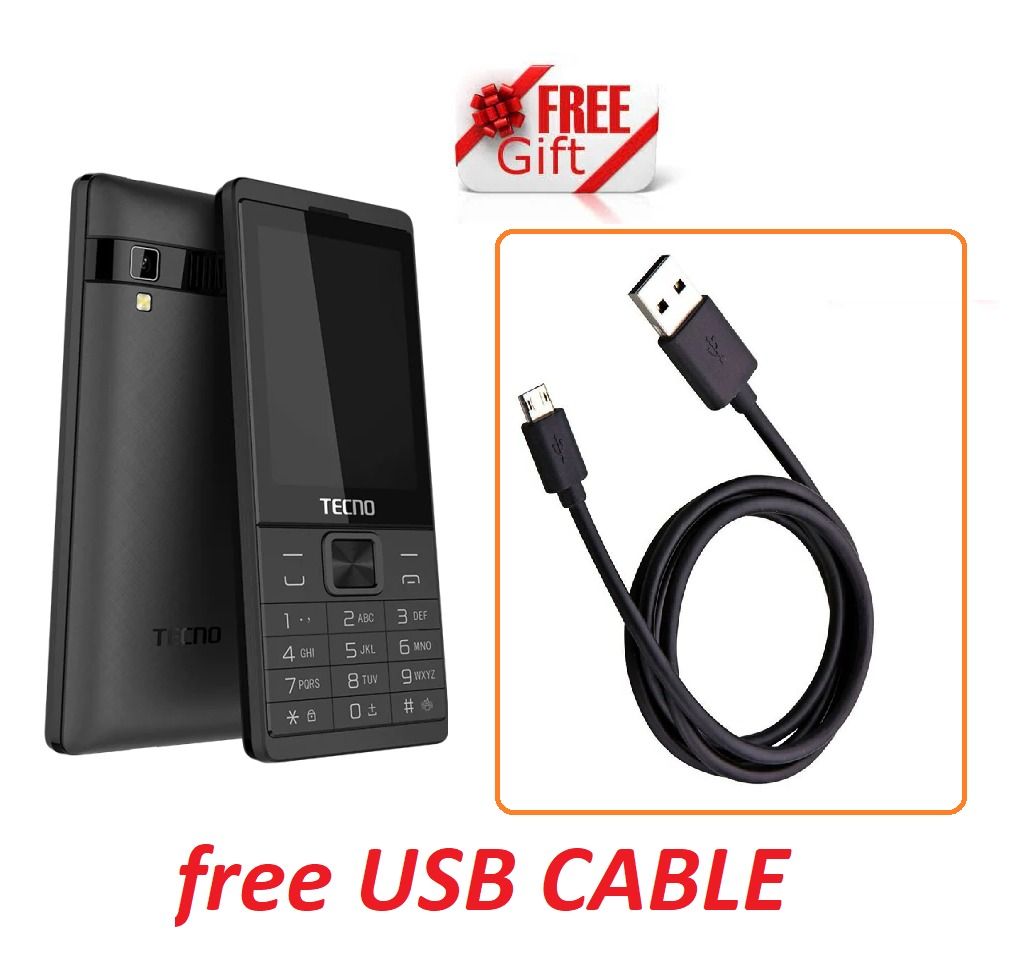 [FREE GIFT] Tecno T528 Dual Sim Card 2500mAh Battery 16MB ROM + 8MB RAM Back Camera With Flash - Plus Micro Cable