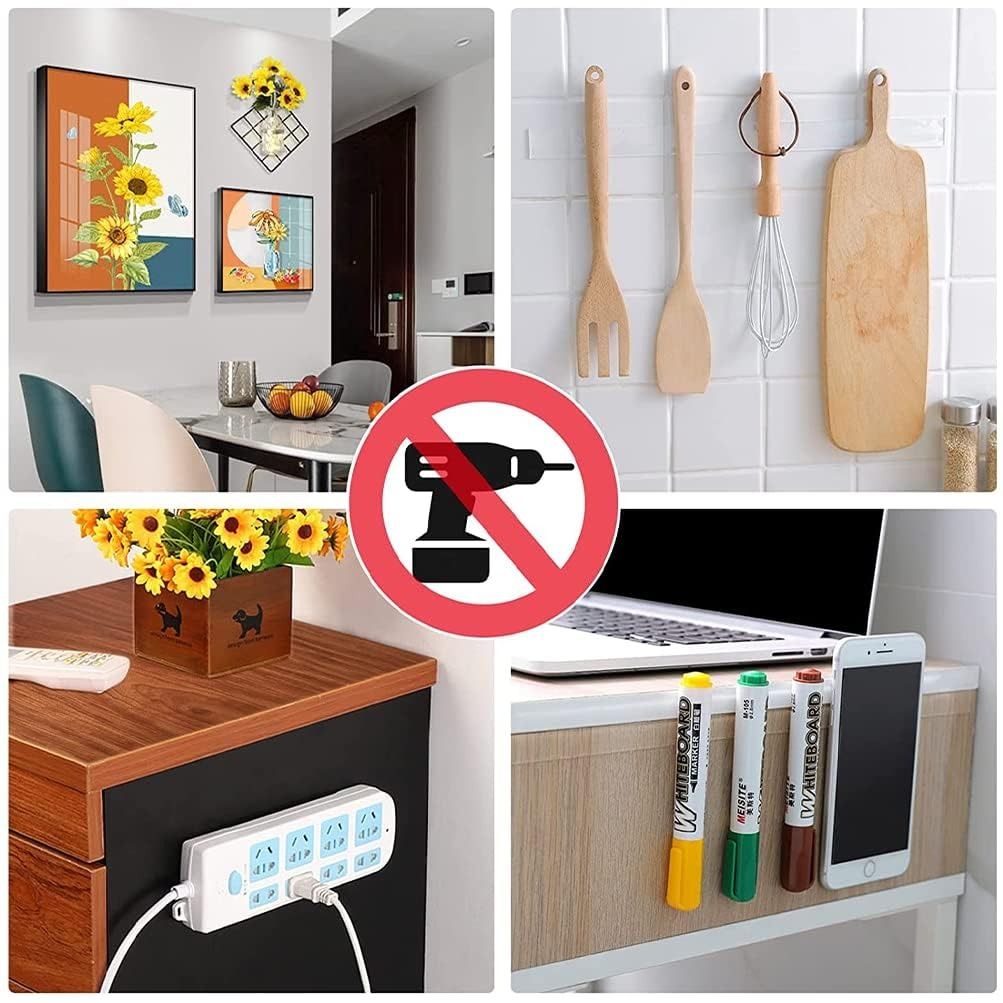 2 Roll PC Heavy Duty Double Sided Tape (Total 20FT), 1.18" Extra Large Nano Adhesive Tape, Clear Mounting Tape Strong Adhesive Strip, Removable Wall Hanging Tape Sticky Carpet Photo Frame Poster