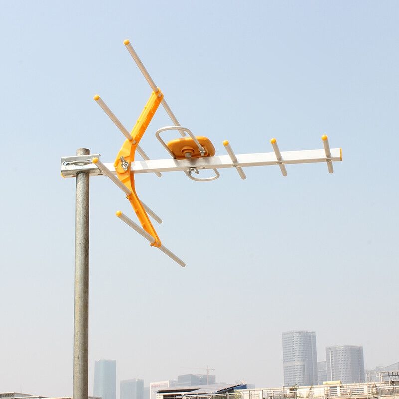 Outdoor TV Antenna Aerial + FREE Coaxial Cable + FREE Extension Cable