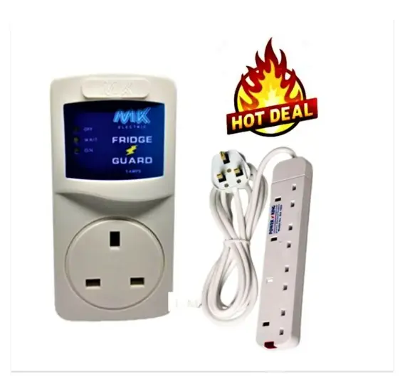 Electric Voltage Fridge  Guard + FREE  4-Way POWER Extension Cable