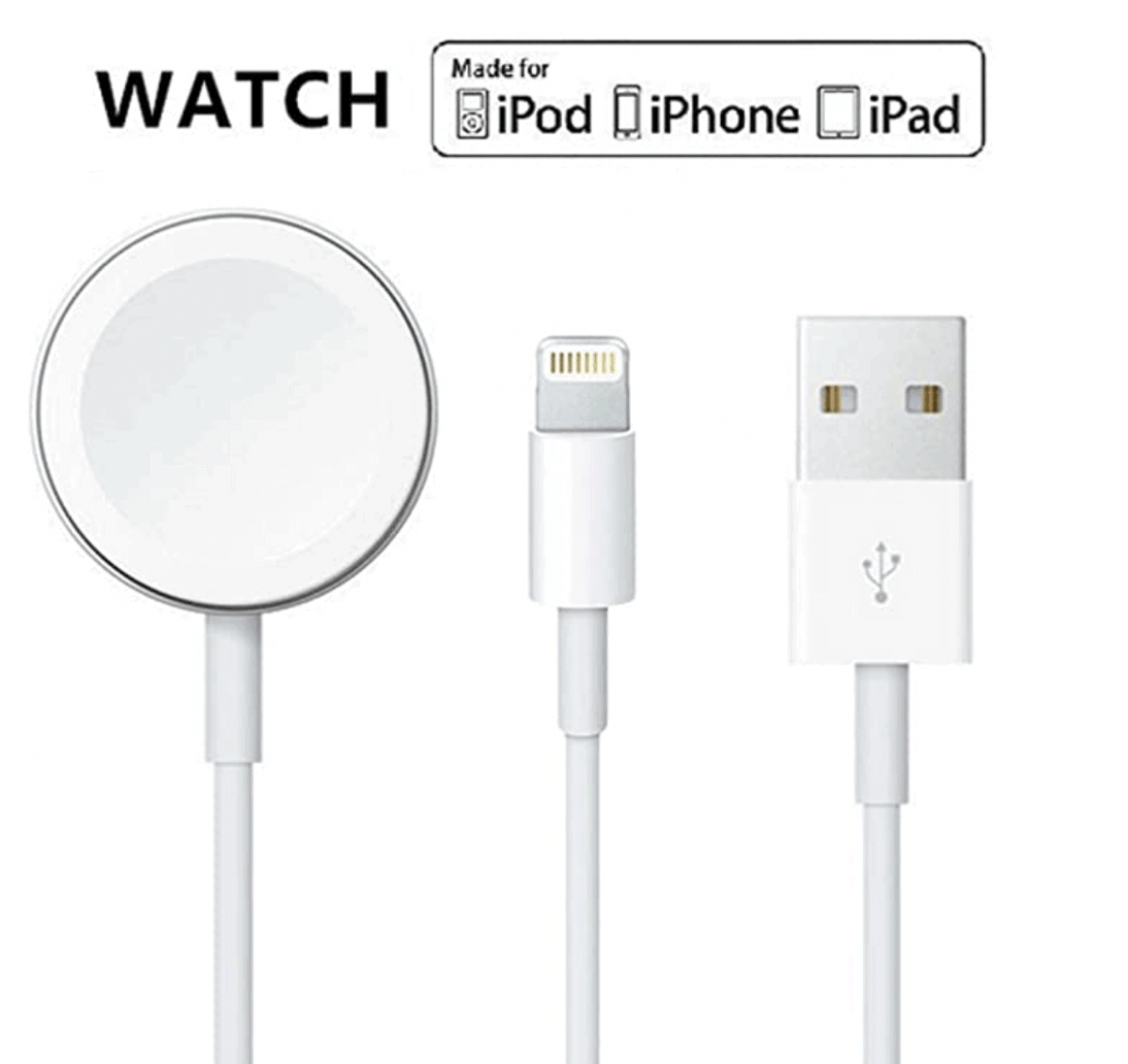 Wireless Magnetic Charger for Apple Watch - Fast Charging Cable for Series 8/7/6/5/4/3/2/1 - 3.3Ft