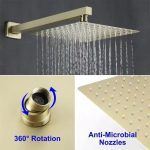 Modern-look wall-mounted Shower Faucet Set, Shower System With 10"  Shower Head and Handheld Shower