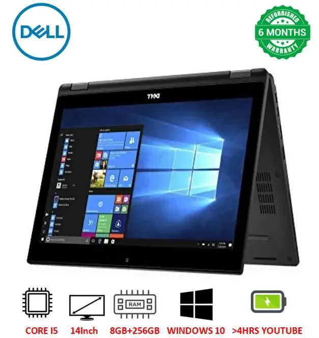 [free mouse] Refurbished Dell Latitude 3390 X360 2-in-1 Laptop Intel Core i5-7600U 2.8GHz 8gb Ram 256gb SSD storage 13.3'' screen