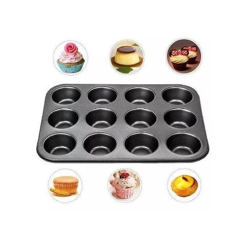 12 Hole Non-Stick Muffin / Cupcake Baking Oven Tray /Pan