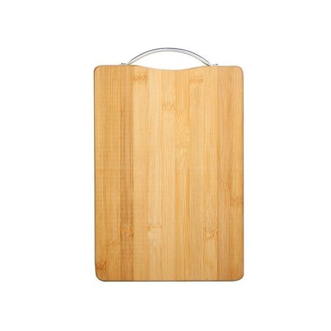 Heavy Duty Bamboo Cutting Board with Handle for Food Prep, Meat, and Vegetables. Bamboo wood chopping board perfect for slicing meats, fruits and vegetables.
