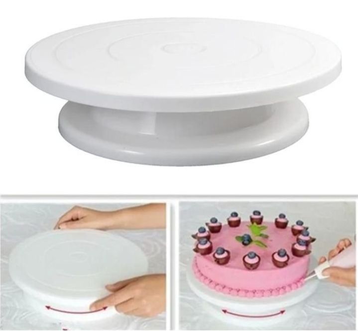 360 Degrees Rotating Cake Decorating Turntable Cake Spinner Stand Cake Decorating Kit