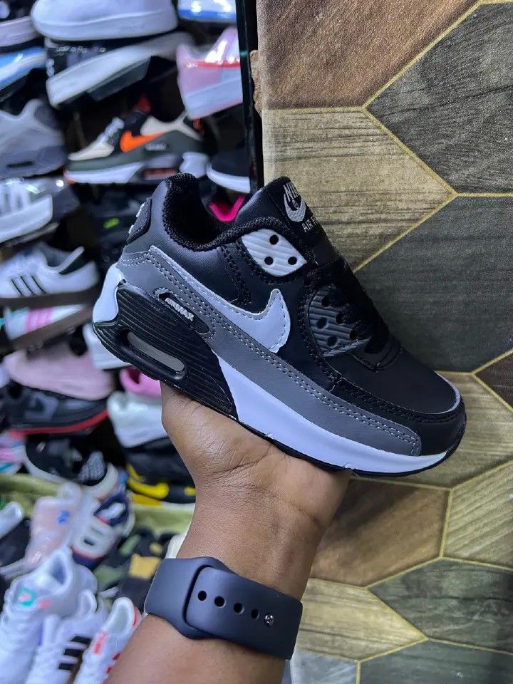 KIDS High Quality Airmax 90 Unisex Boys and Girls Shoes Comfortable Babies Sneakers Sport Shoes