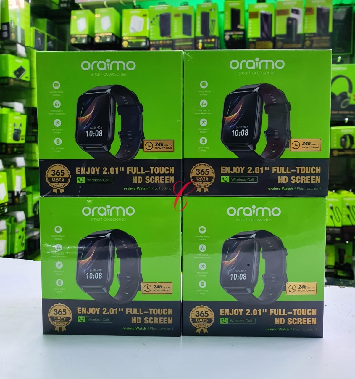 Best Gift Oraimo Watch 4 Plus OSW-801: Feature-Packed Smart Watch for Health & Fitness