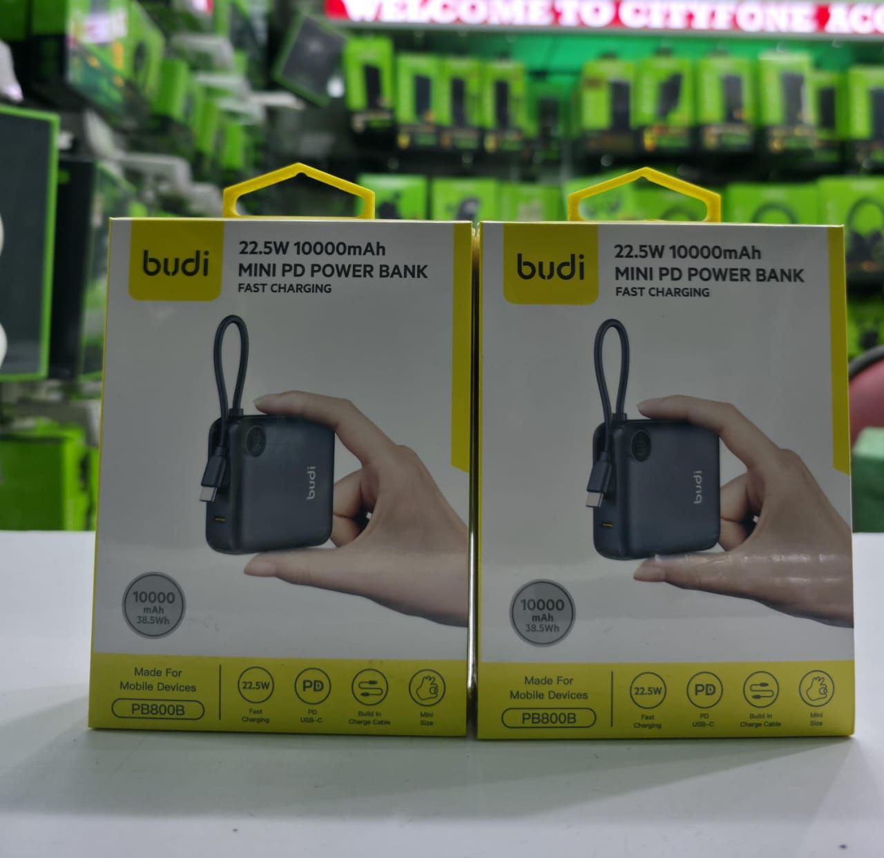 Quality 1PC Budi PB800B 22.W 10,000mAh Mini PD fast charging power bank