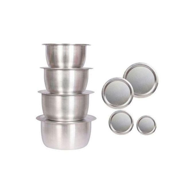 Best Quality 4Pcs Set Of Stainless Aluminum Sufuria WITH Lids.,(1-4)