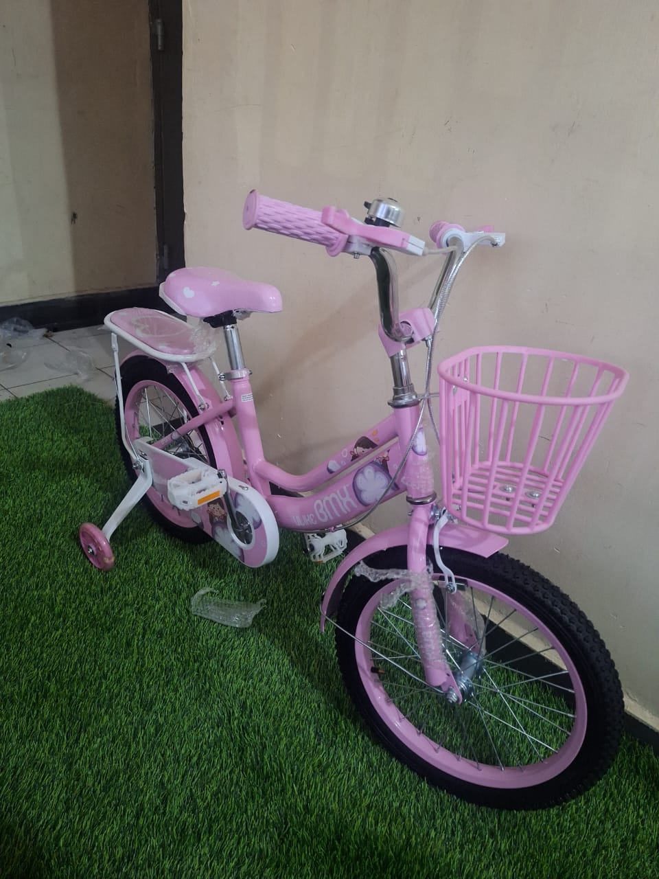 Kids Bike Size 16 For Kids aged 4yr - 8 yrs with Trainer Wheel Children Bicycle