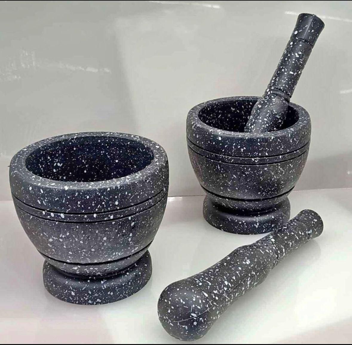 Mortar & Pestle Crusher Polished Granite.Features: Granite Pestle & Mortar; Honed & Polished Granite. Grind, crush, pound spices and herbs with the Solid Granite Pestle and Mortar Set  is perfect for