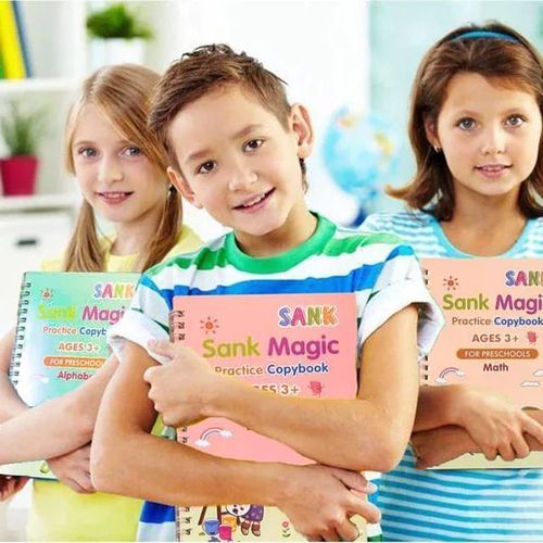 BEST DEALS FOR KIDS🤑🤑Magic Book 4in1 Sank Magic Reusable Practice Books.The sank magic book is a practice copy book which is reusable,  that comes in a set of 4 books I e. Numbers, Alphabet, Drawing