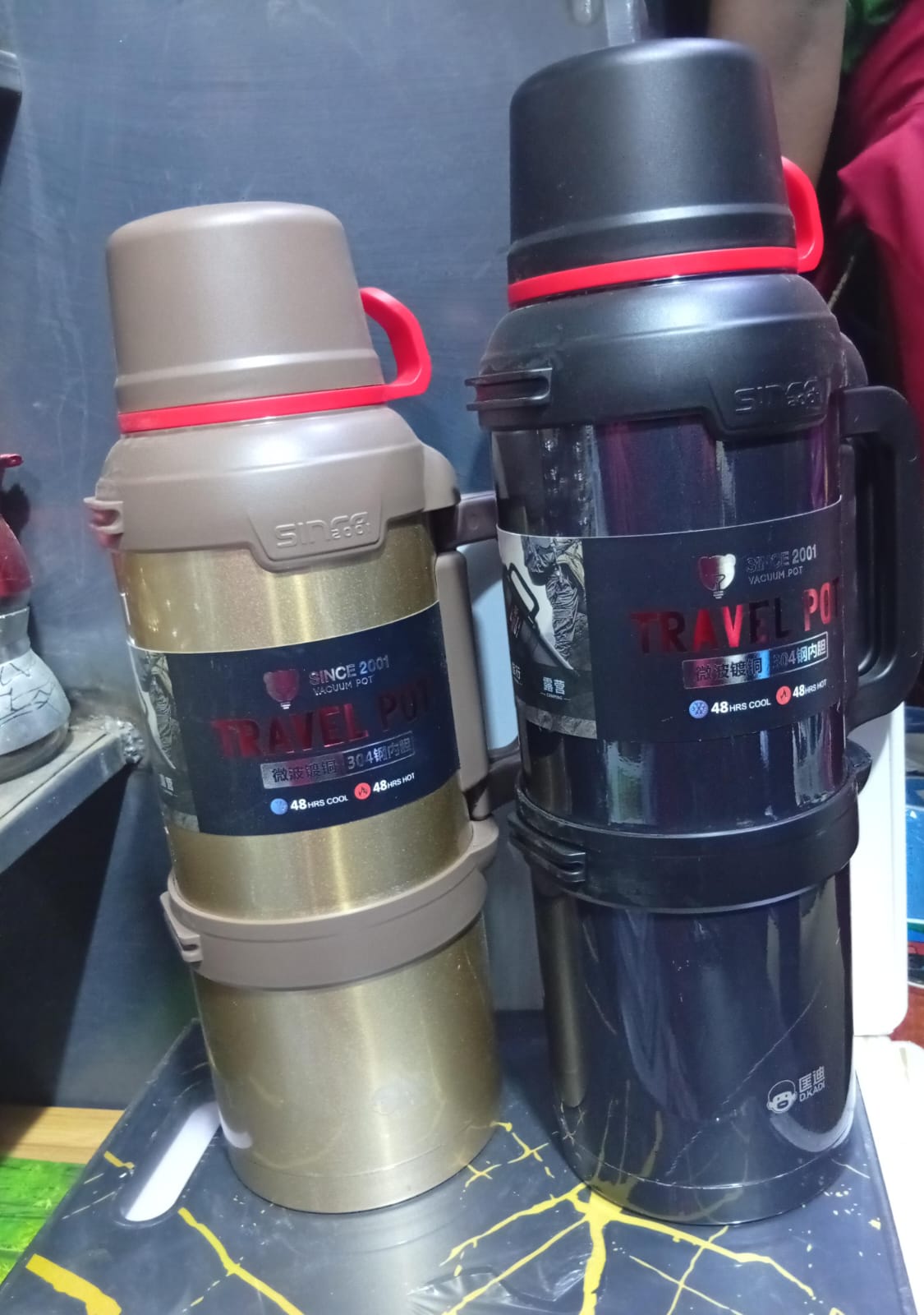 In stock 💯🔥 

 Travel flask 💫✨ 

4.0ltrs 

 3.6 ltrs