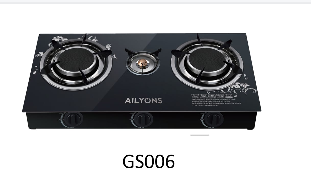 INFRARED🦋AILYONS GS-301 Infrared Tabletop Gas Cookers 3 Burner Glass Top Gas Stove🎇Sleek glass top for modern appearance and easy cleaning.
Two burners for cooking multiple dishes simultaneously.
Au