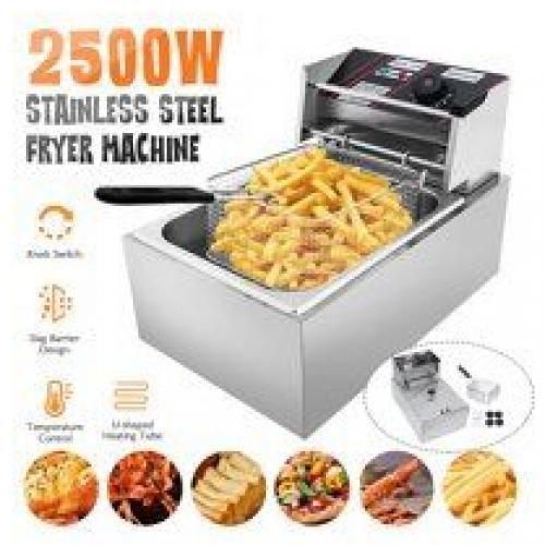 🎇PRICE DROPPED🎀Globalstar 6L Electric Single Deep Frier🦋Stainless steel deep fryer for quick & simple frying
Tank capacity: 6L
Adjustable temperature control (60°C up to 200°C)
Simple and easy to u
