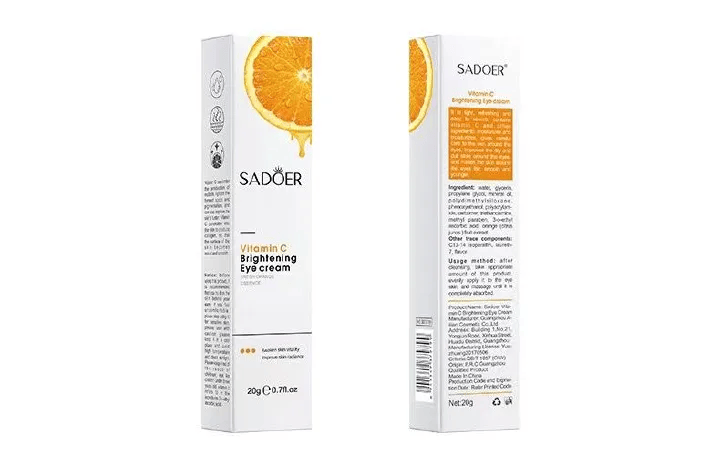 SADOER Vitamin C Brightening Eye Cream Hydrates and moisturizes, Brightening and rejuvenating Eye Care Cream