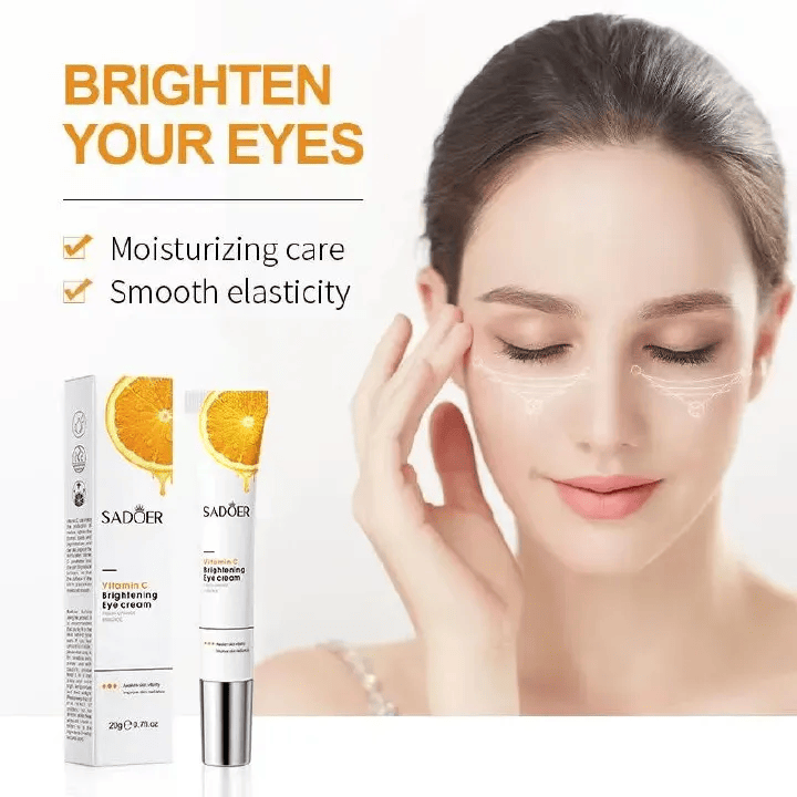 SADOER Vitamin C Brightening Eye Cream Hydrates and moisturizes, Brightening and rejuvenating Eye Care Cream