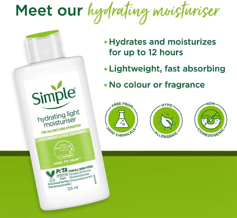 Simple Hydrating Light Moisturiser 125ml