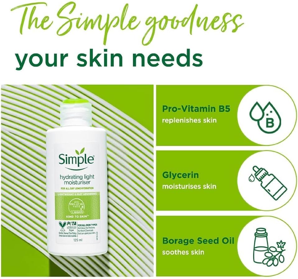 Simple Hydrating Light Moisturiser 125ml