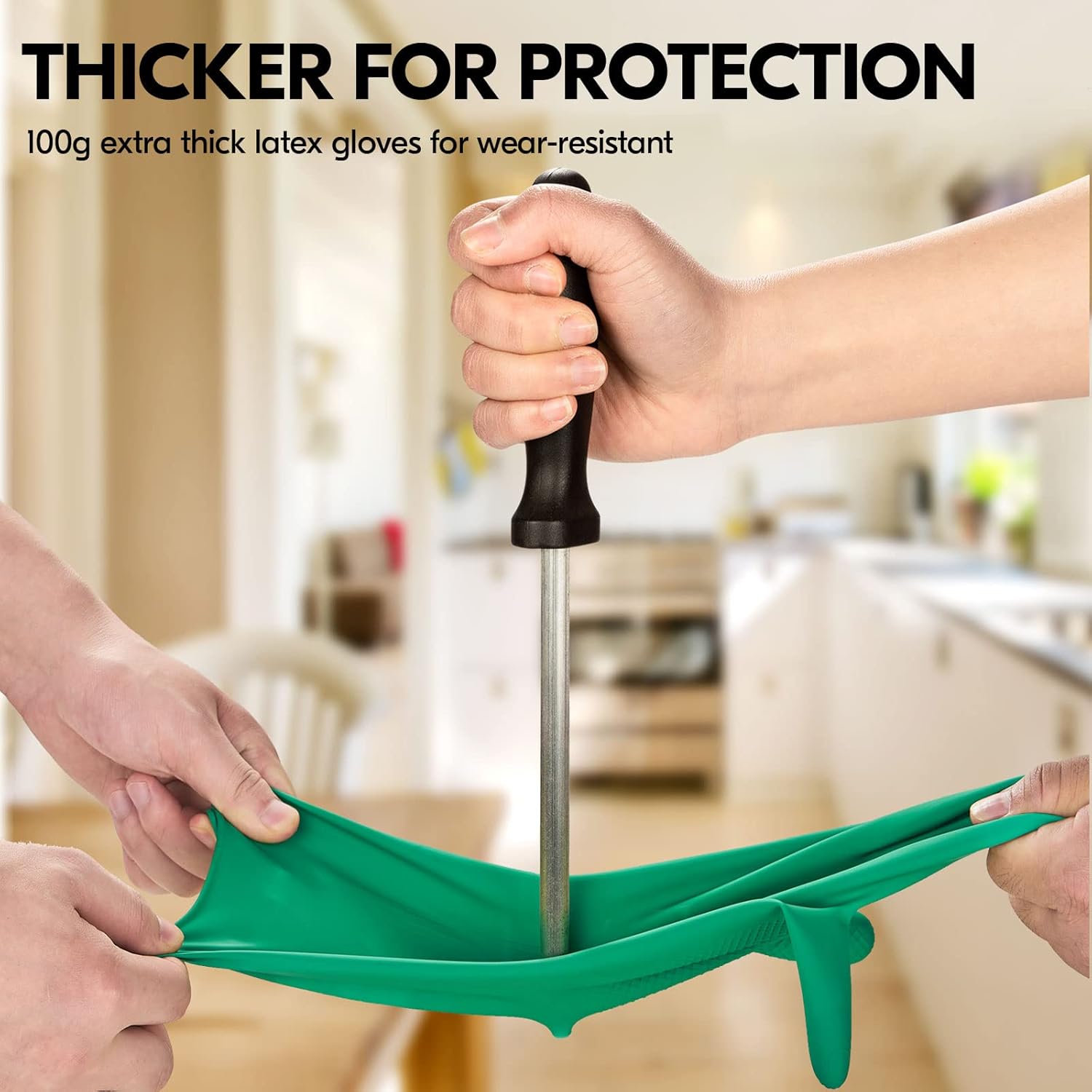 Premium Waterblock Gloves,Reusable Household  Dishwashing gloves, Extra Thickness, Long Sleeves, Kitchen Cleaning, Working, Painting, Gardening, Pet Care