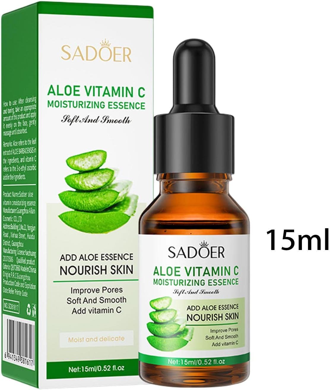SADOER  Vitamin C Facial Essence - Anti Age Serums - 15ml Facial Firming Moisturizer Helps Firm, Smooth & Nourish Face, Remove Dark Spots Women Skin Care Products