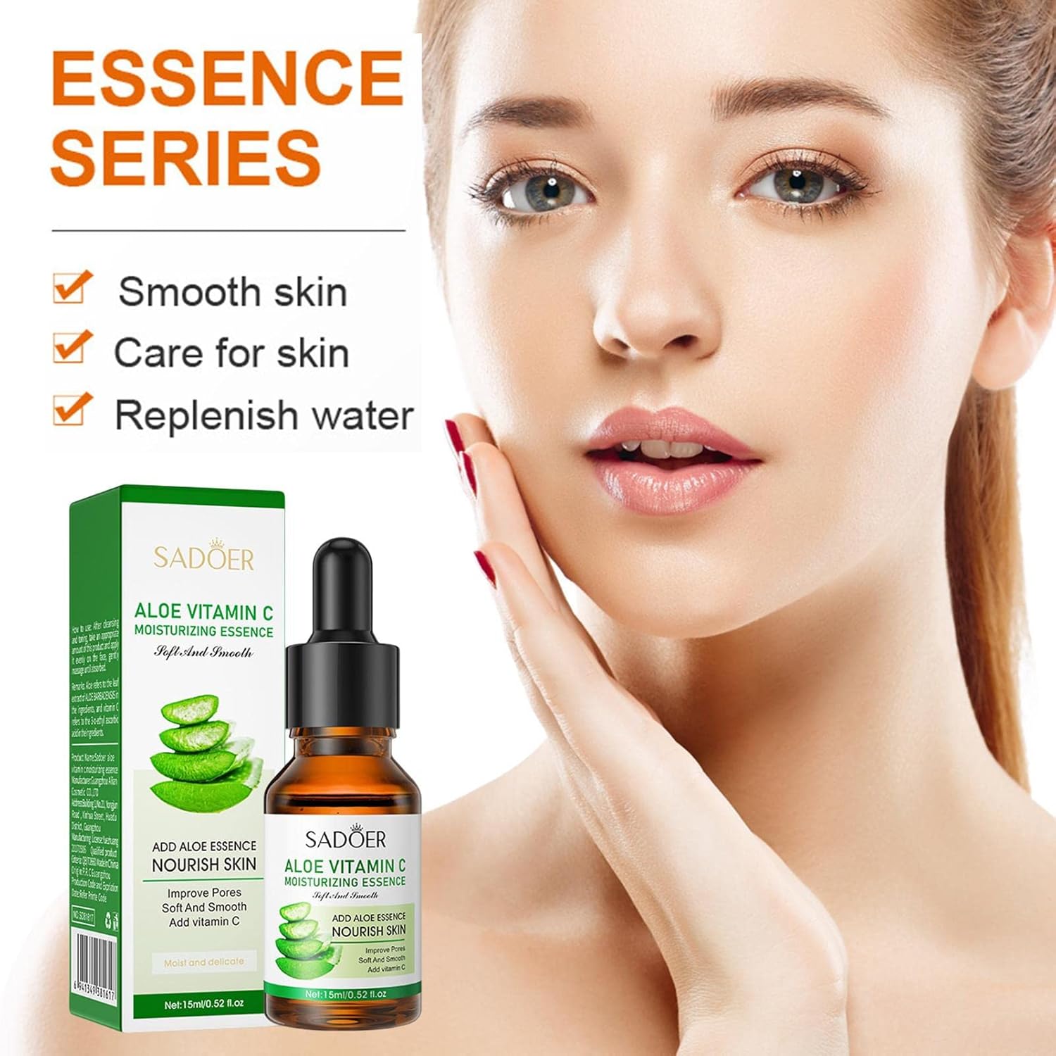 SADOER  Vitamin C Facial Essence - Anti Age Serums - 15ml Facial Firming Moisturizer Helps Firm, Smooth & Nourish Face, Remove Dark Spots Women Skin Care Products