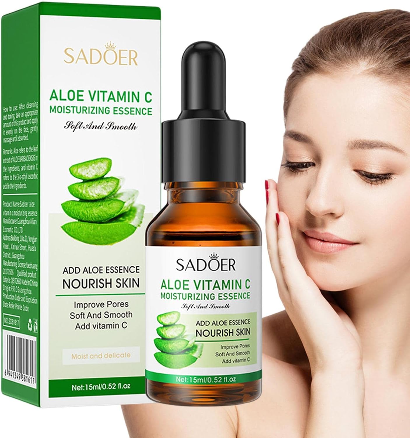 SADOER  Vitamin C Facial Essence - Anti Age Serums - 15ml Facial Firming Moisturizer Helps Firm, Smooth & Nourish Face, Remove Dark Spots Women Skin Care Products