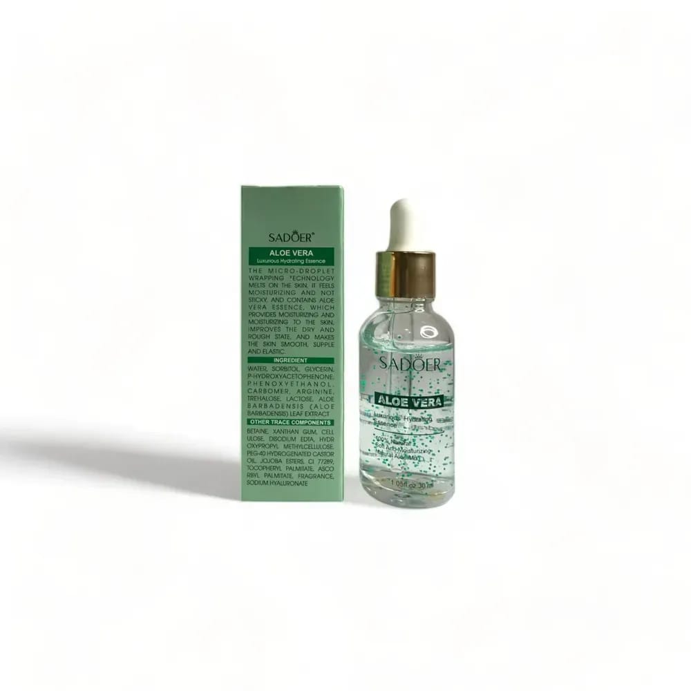 SADOER aloe vera Organic  Smooth,Nourishing,brighten Repairing and Care for Skin Aloe Vera Smooth Skin Hydrating Facial Serum Moisturizer Face And Body Gel Skin Brighten Essence 30ml