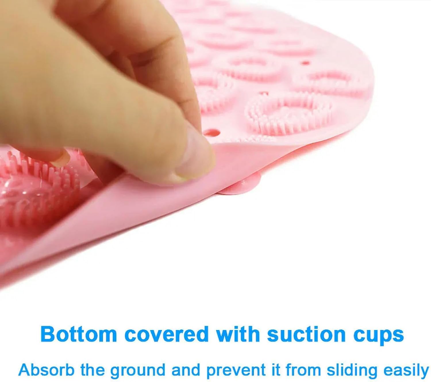 Silicone Round PVC Round Anti-Skid Bathroom Mats Shower Bathroom Massage Foot Mat Carpet Floor Mat