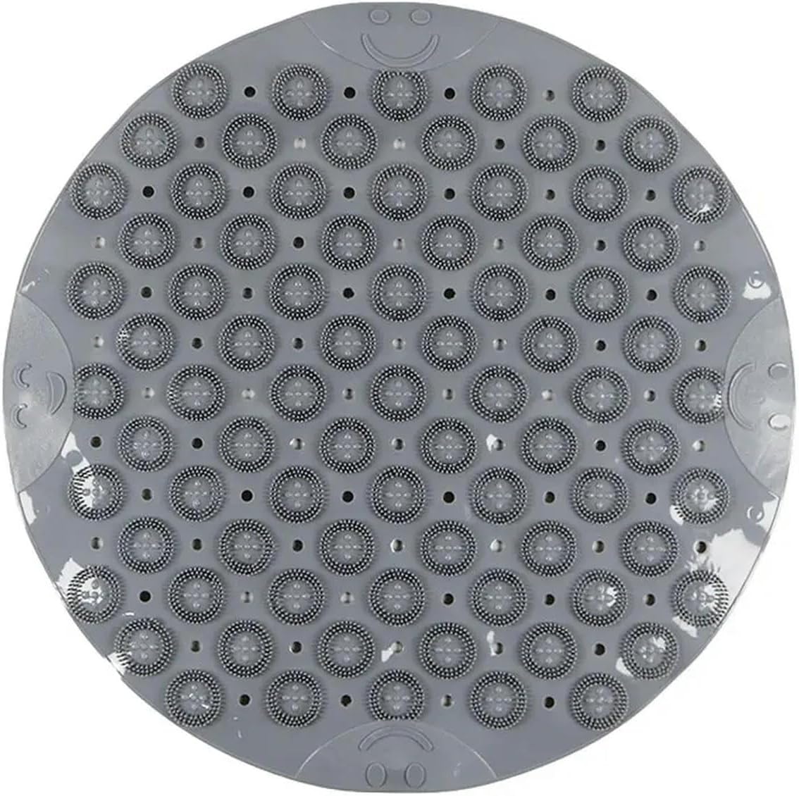 Silicone Round PVC Round Anti-Skid Bathroom Mats Shower Bathroom Massage Foot Mat Carpet Floor Mat