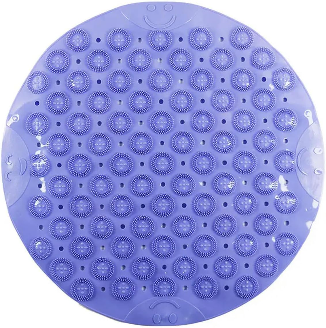 Silicone Round PVC Round Anti-Skid Bathroom Mats Shower Bathroom Massage Foot Mat Carpet Floor Mat