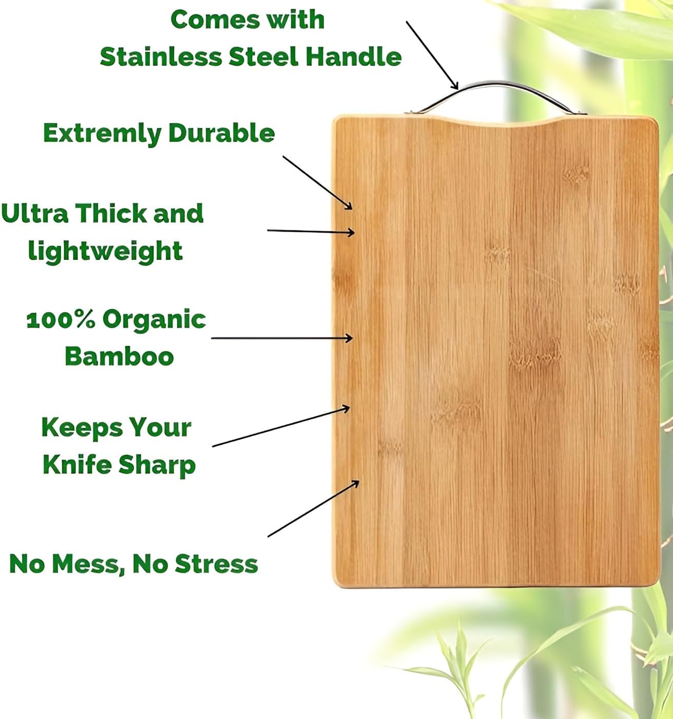 Home Wooden Chopping Board for Kitchen Vegetable Cutting Board, Bamboo Wood Chopping Cutting Board for Kitchen Vegetable, Fruits & Cheese, Wooden Slicing Board