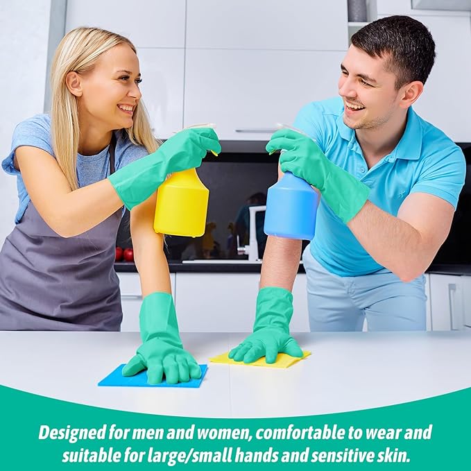 rubber Gloves Beef tendon gloves kitchen cleaning Tools latex gloves housework Washing household dishwashing waterproof gloves antiskid Silicone Sponge Glove Household Scrubber durable protective