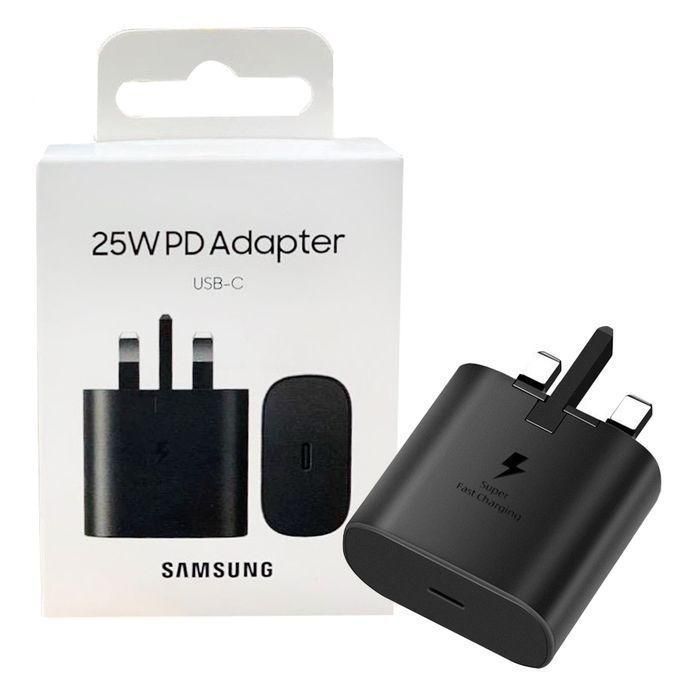 Samsung 25W Watts Fast Charger Adapter For IPHONE, Galaxy A15,A25,A05S,S23FE With Type C Output