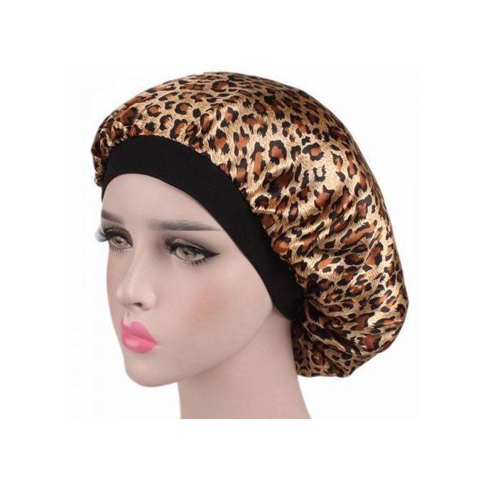 Pattern Satin Headscarf Hat Sleeping Bonnet Women Hair Wrap Elastic Band Cap For Brimmed Night Hat Bath Cap Extra Large Satin Silky Bonnet Sleep with Premium Elastic Band Headwear