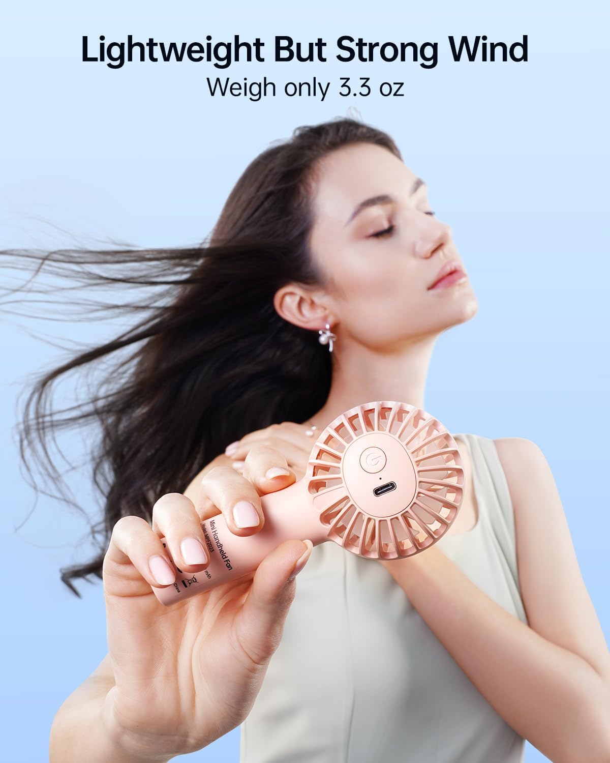USB rechargeable Handheld fan Mini Hand-held fan fashion Hand held fan portable Mini handy Fan Mini Fan with 3 Speeds