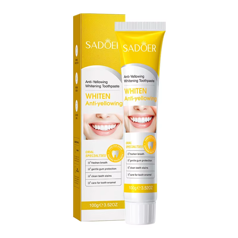 Hot Selling Deep Cleaning Teeth Strengthening Fresh Breath Plaque Reducing Gum Care Healthy Teeth Toothpaste  to remove tooth stains, smoke stains, coffee stains, clean mouth, keep fresh breath 100g