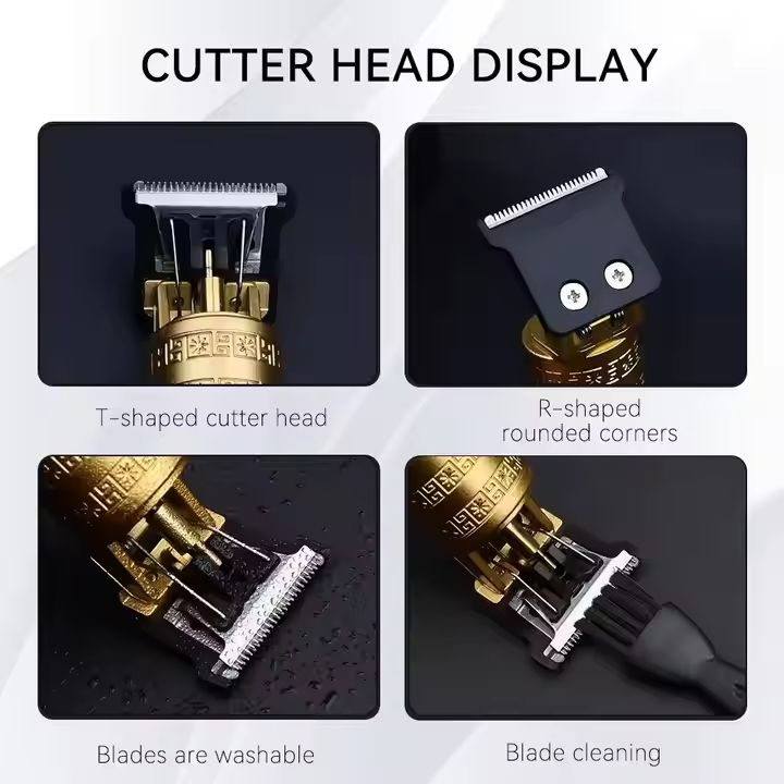 New Hair Trimmers High-quality Professional Men's Hair Clipper USB Electric Hair Clipper Rechargeable High-power Adjustable Oil Head Carved Bald Wigs Shaping Shaving Machine Hair Cutting Tools