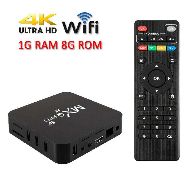 MXQpro RK3229 Android 10.1 Smart TV Box 4K Youtube Media Player TV BOX Remote Control TV Set Top Box