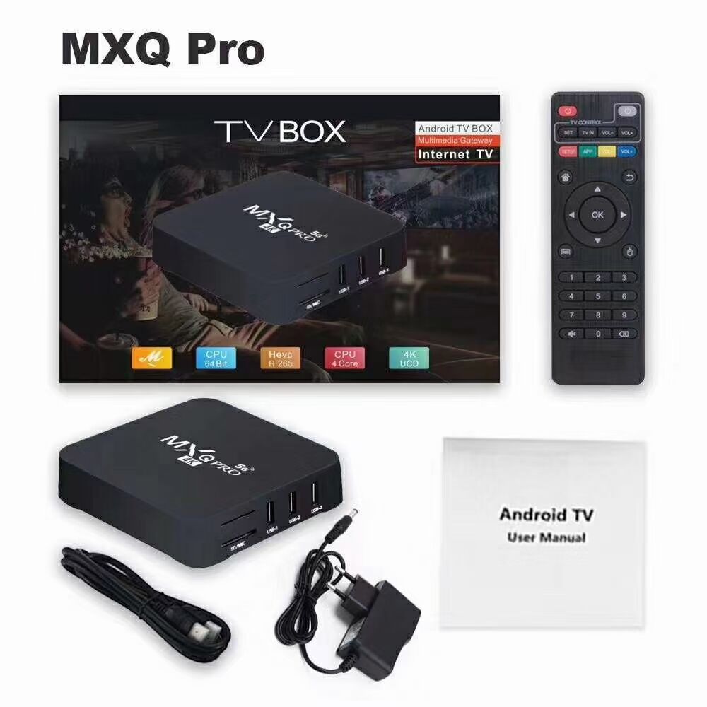 MXQpro RK3229 Android 10.1 Smart TV Box 4K Youtube Media Player TV BOX Remote Control TV Set Top Box