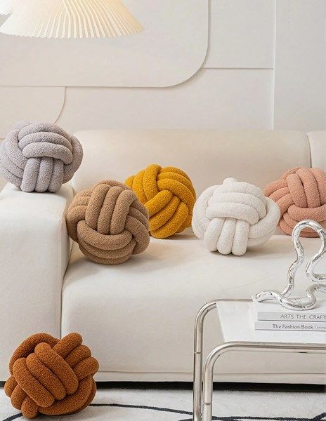 2pc knot pillows/home decor knot pillows, pairs and random/home decor accents knot pillows/handmade home decor knot pillows