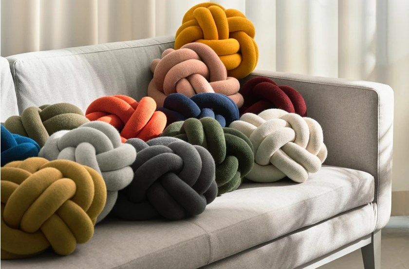 2pc knot pillows/home decor knot pillows, pairs and random/home decor accents knot pillows/handmade home decor knot pillows