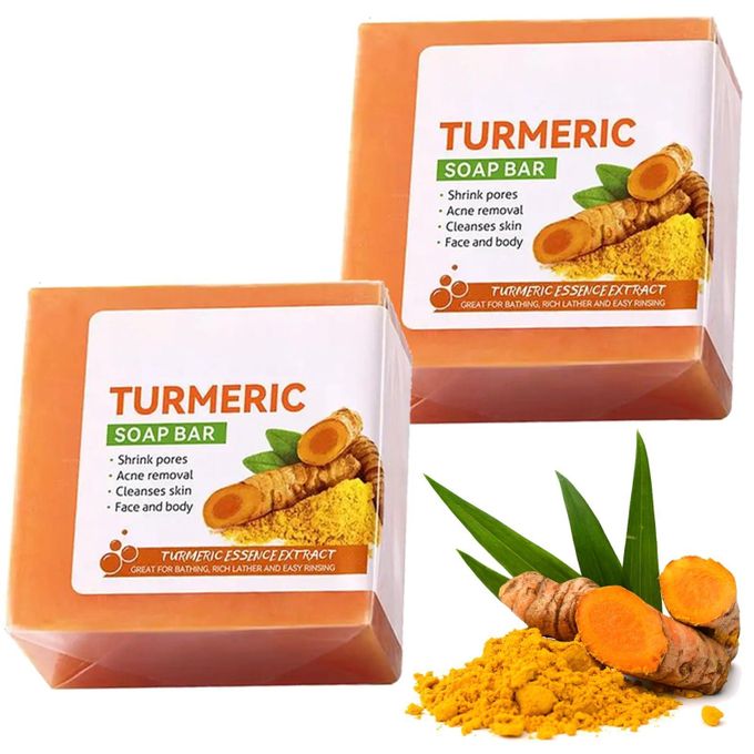 SADOER Turmeric Anti Acne Soap,Tend Skin Moisturizing Deep Cleansing Face and Body Tumeric Soap