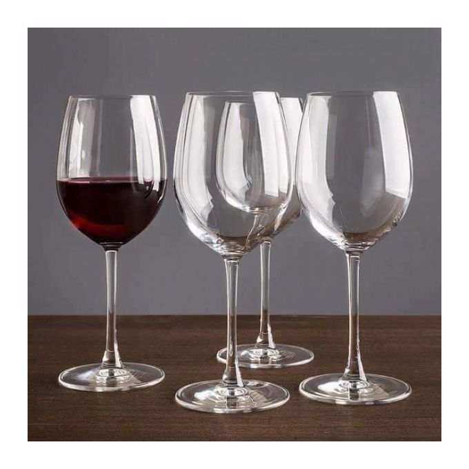 All-purpose wine glass (set of 6)—ideal for everyday use or entertaining

Lead-free; made of soda ash glass for optimal wine presentation and enjoyment

Each glass holds 200ML; elegant profile with a