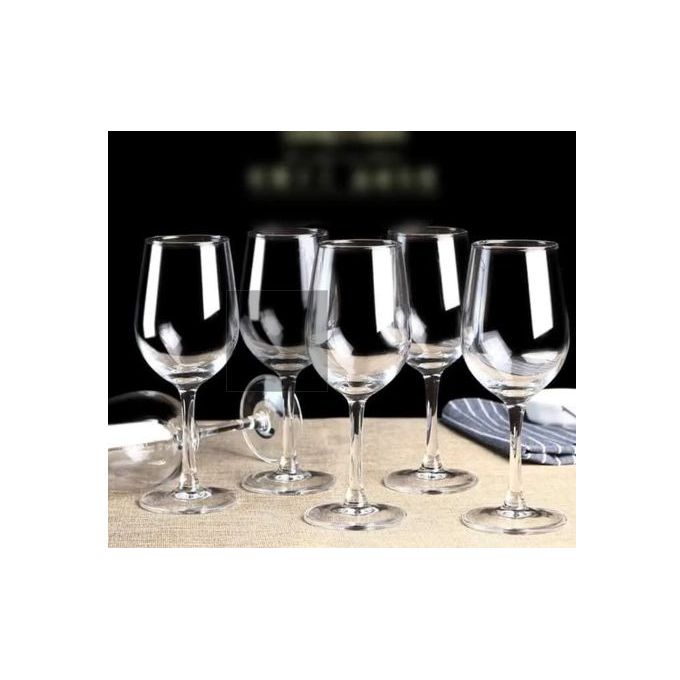 All-purpose wine glass (set of 6)—ideal for everyday use or entertaining

Lead-free; made of soda ash glass for optimal wine presentation and enjoyment

Each glass holds 200ML; elegant profile with a