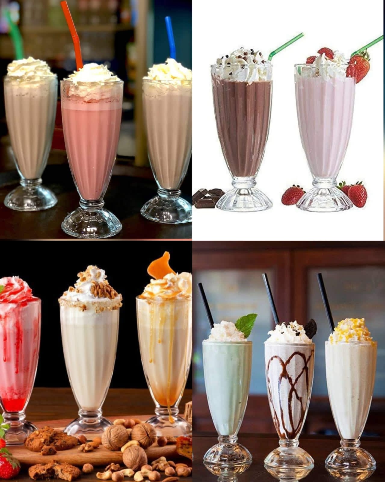 Classy Elegant High Quality Milk Shake/Cocktail Glasses-6pcs