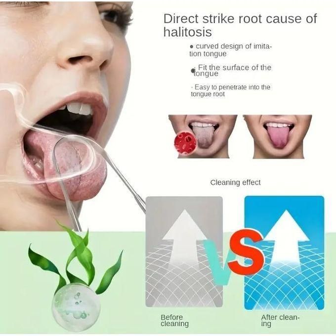 Stainless Steel Tongue Scrapers Metal U Shaped Tongue Scraper for Fresher Breath Tongue Scraper to Keep Mouth and Teeth Healthy and Cleaner