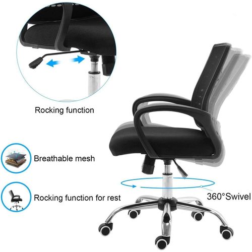 ▪️🌱You Deserve More▪️🌱Ergonomic Office Chair, Home Desk Chairs with Wheels,Mesh Office Chair,Computer Chair,Swivel Chair,Mesh Gaming Chair for Adults + FREE BACKREST🥕SHOP WITH ADDED OFFERS✅️